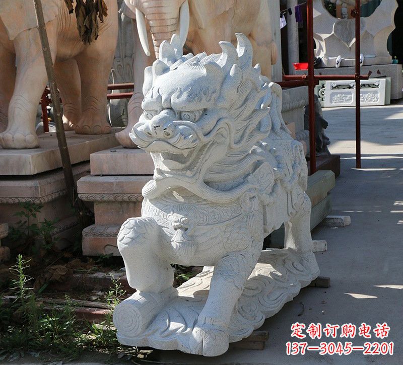徐州大理石镇宅麒麟雕塑
