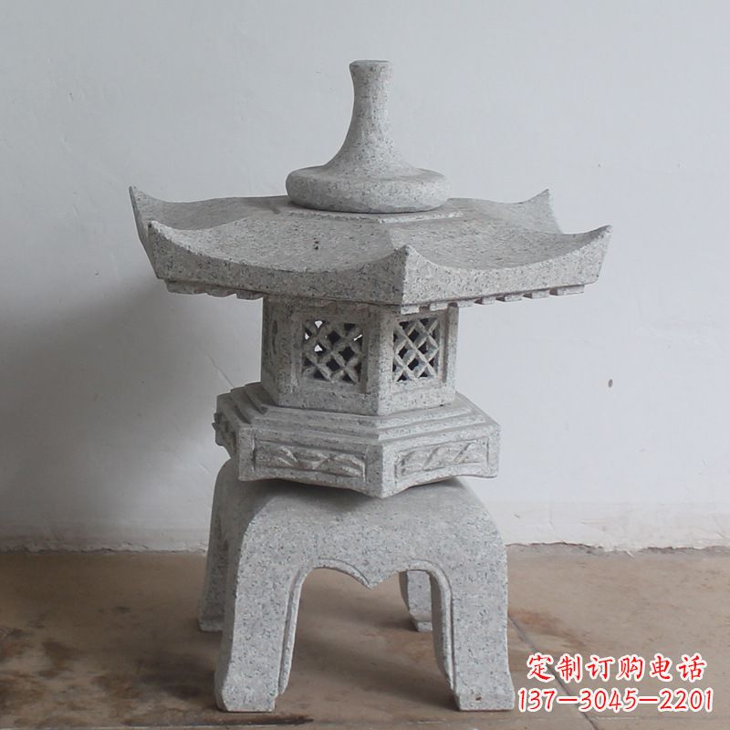 徐州传统中式雕塑大理石石灯