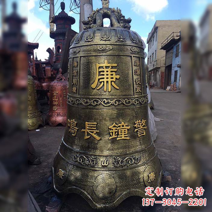 徐州特色大型铜钟雕塑