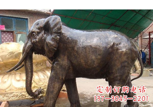 徐州精美大象铜雕塑