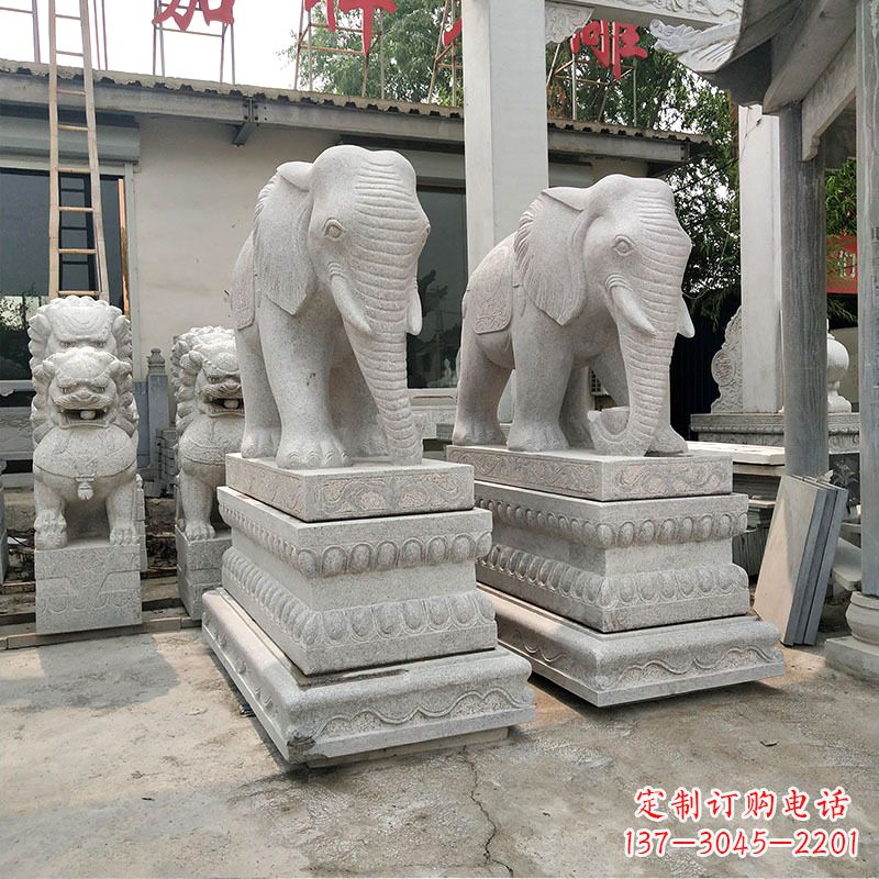 徐州大象石材喷水雕塑