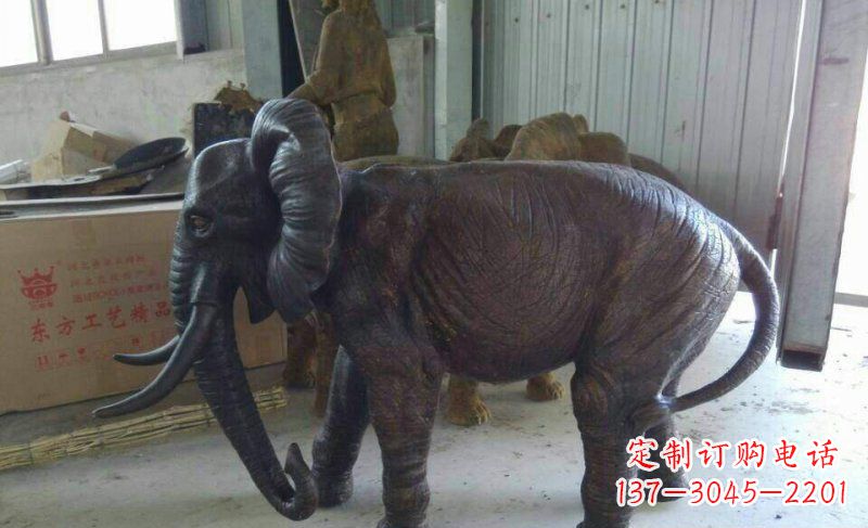 徐州大象铜雕广场动物雕塑
