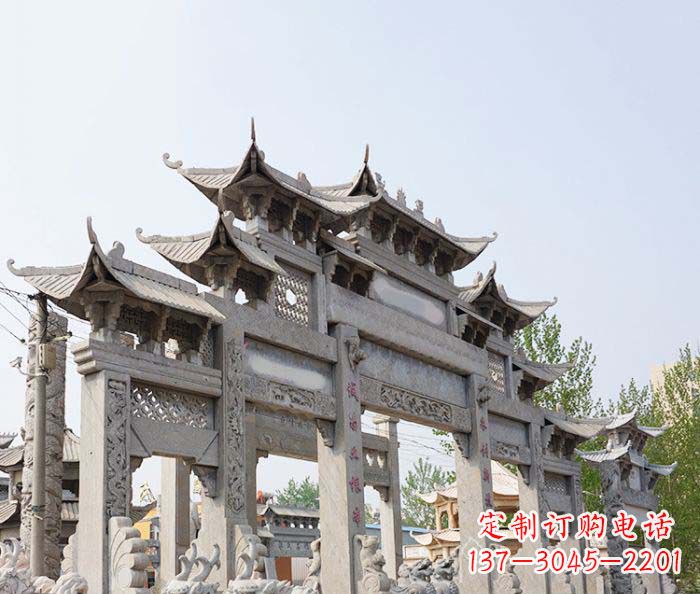 徐州特大型五门石雕牌楼