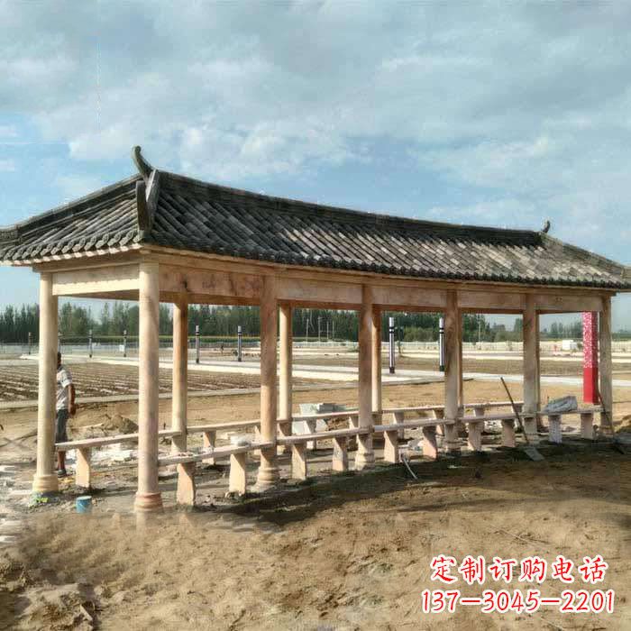 徐州华丽精美的瓦石长廊雕塑