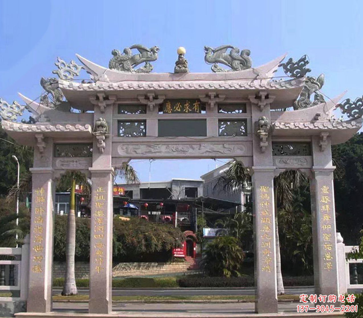 徐州精美石雕牌坊雕塑——传承文化的艺术精品