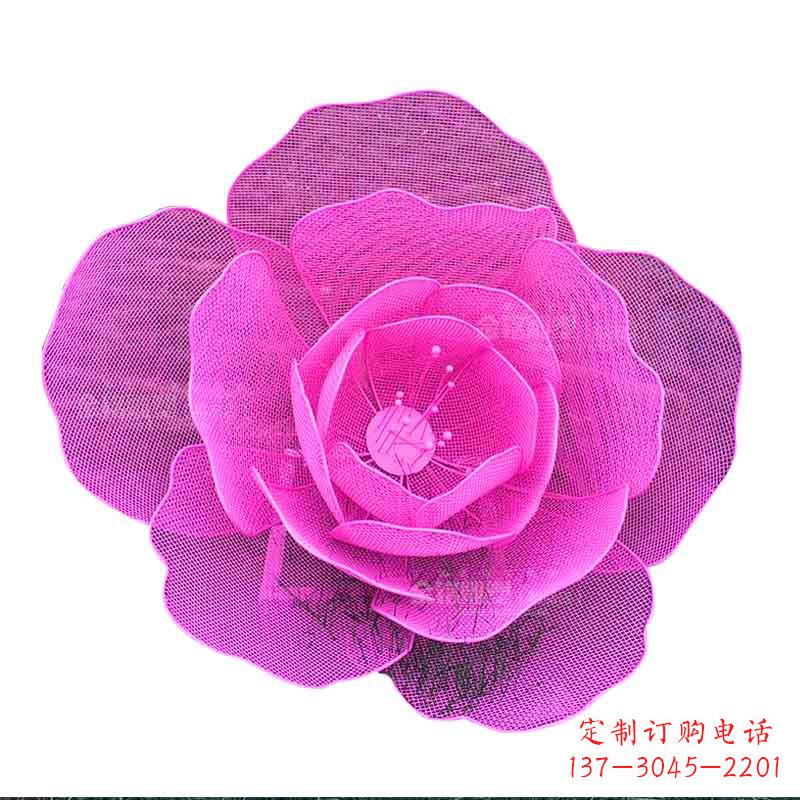 徐州定制不锈钢镂空花朵雕塑定做铁艺玫瑰花金属雕像订景观园林摆件_31