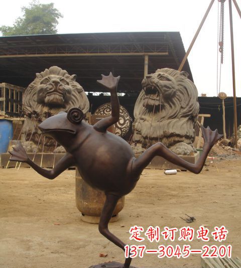徐州青蛙铜雕,精美而可爱