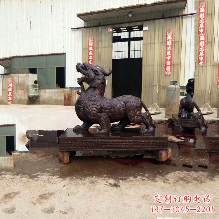 徐州独角兽铸铜雕塑—精雕细琢的艺术瑰宝
