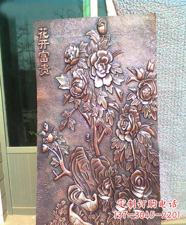徐州锻铜牡丹雕塑