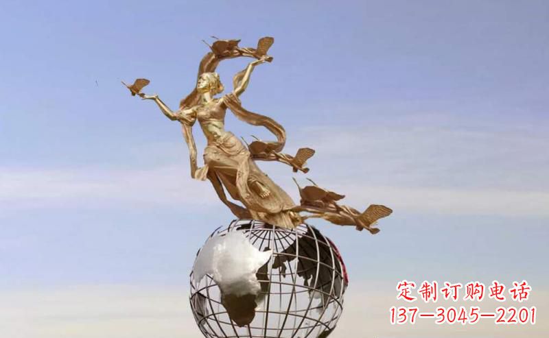 徐州多斯广场不锈钢地球雕塑