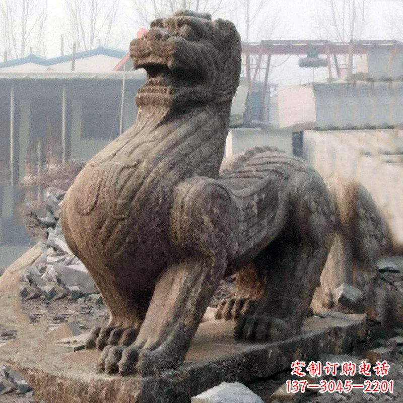徐州仿古狴犴青石雕塑