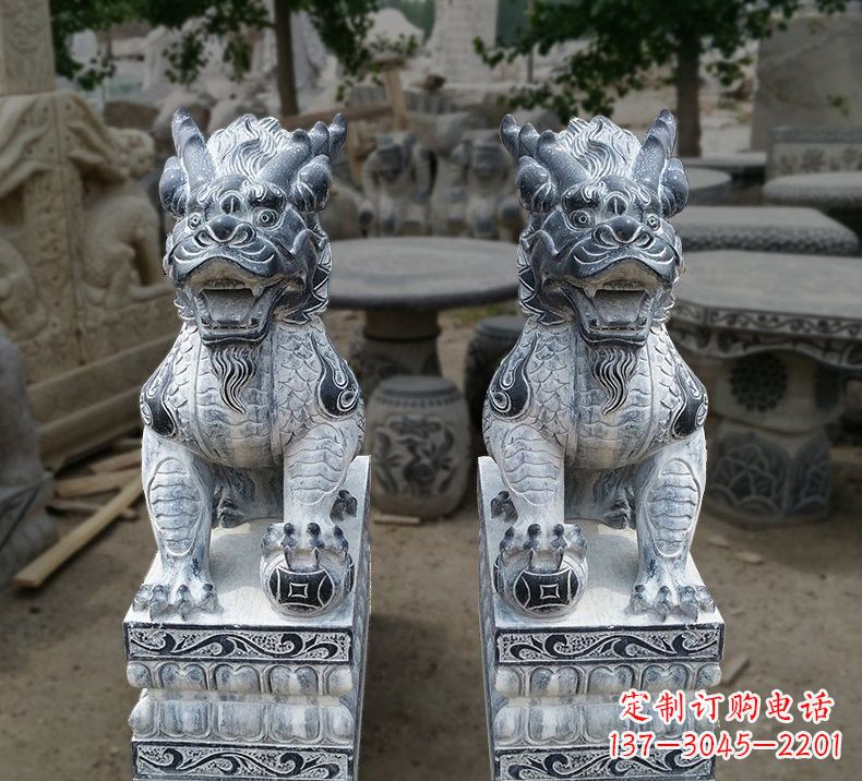 徐州传统工艺仿古麒麟雕塑