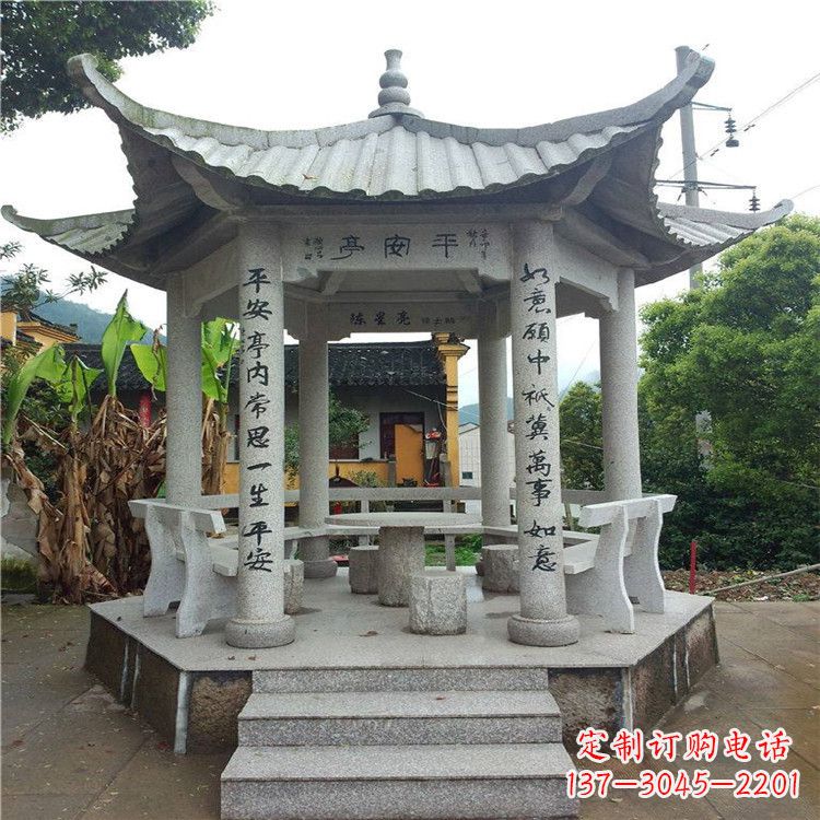 徐州精美大理石凉亭雕塑