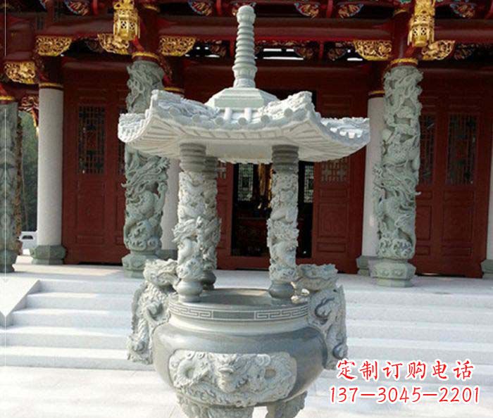 徐州中国古典仿古龙浮雕香炉雕塑