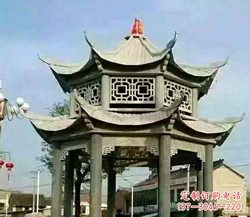 徐州仿古石凉亭石雕 (2)