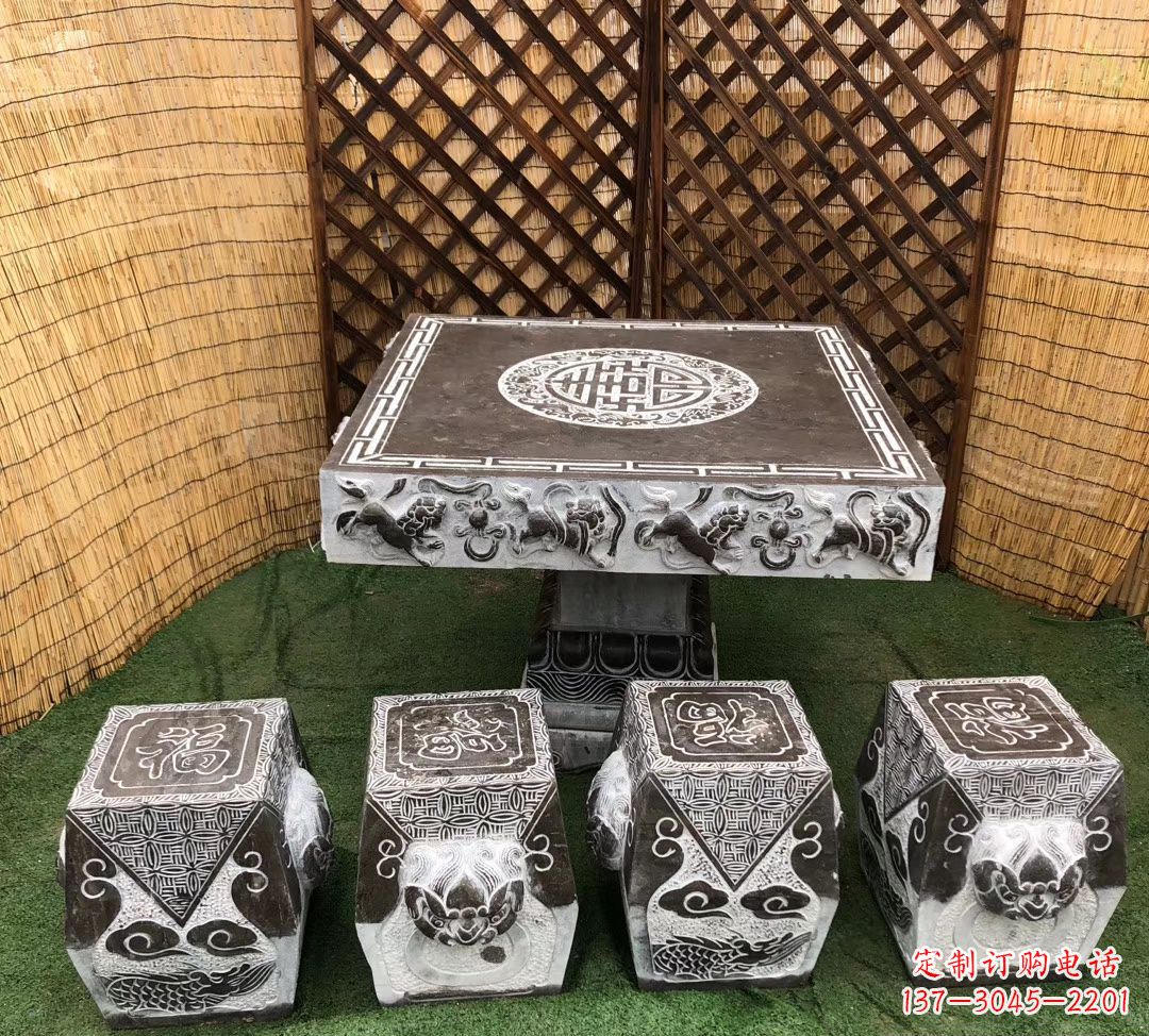 徐州仿古石桌凳公园景观石雕