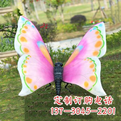 徐州仿真蝴蝶_紫白色款105x100x80