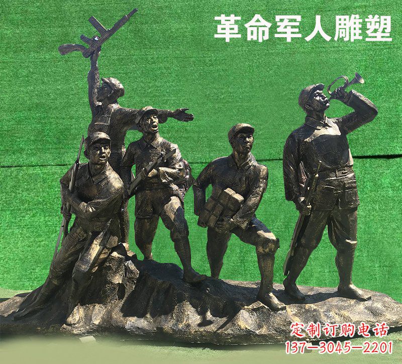 徐州革命军人抗战纪念铜雕塑—缅怀抗战英雄