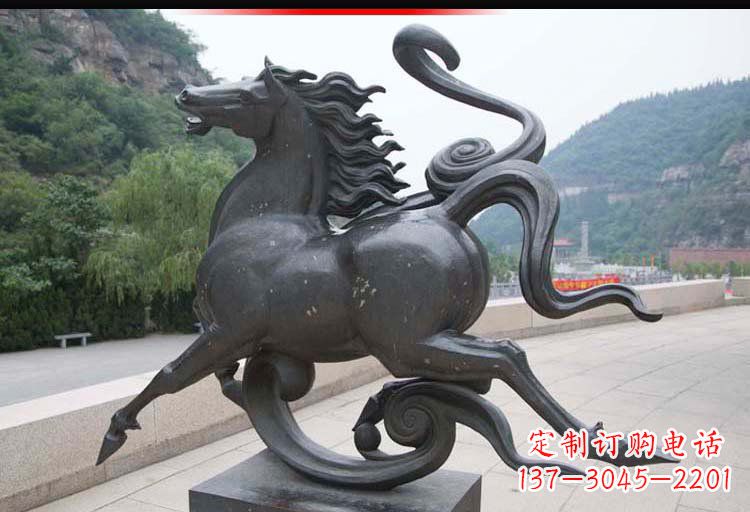 徐州公园奔马铜雕 (2)