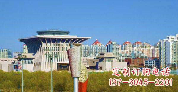 徐州高端特色不锈钢抽象火炬雕塑