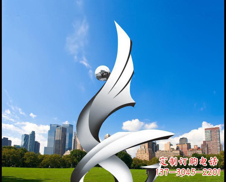 徐州优雅贵族不锈钢凤凰雕塑