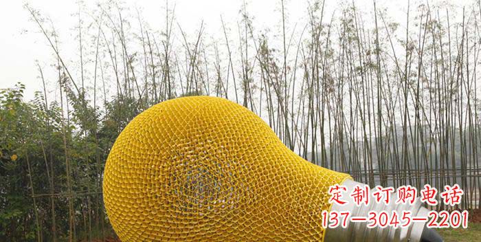 徐州大型不锈钢灯泡雕塑