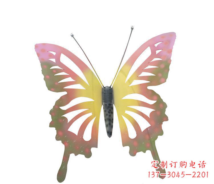 徐州梦幻缤纷不锈钢蝴蝶摆件雕塑