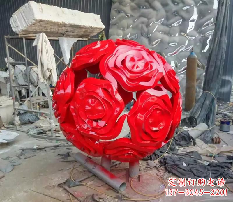 徐州优雅柔美的玫瑰雕塑