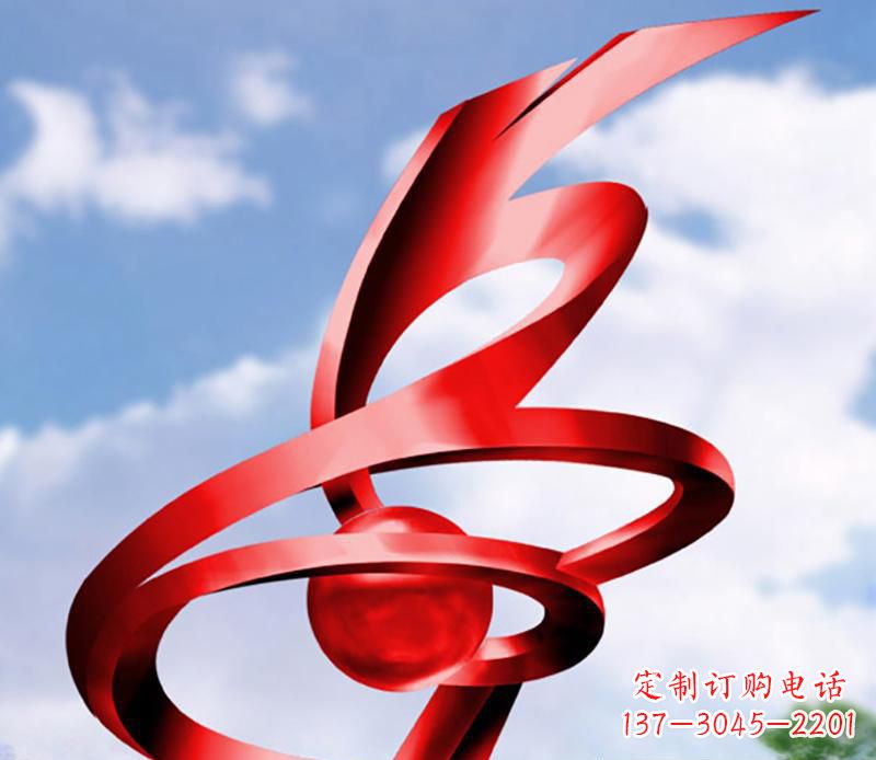 徐州公园装饰不锈钢指环雕塑