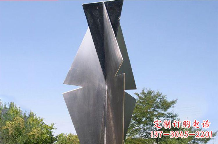 徐州公园不锈钢树叶景观雕塑