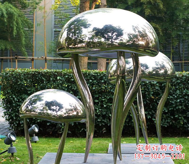 徐州艺术水母不锈钢雕塑