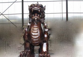 徐州来自古老文化的獬豸铜雕