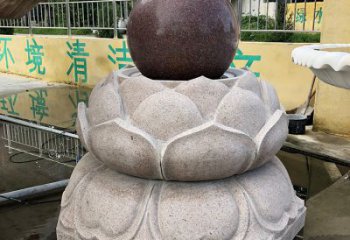 徐州金色彩绘风水球雕塑