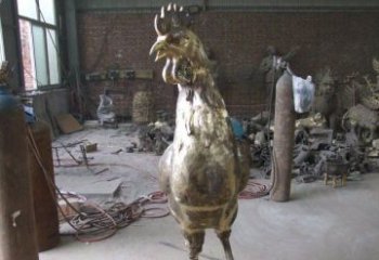 徐州雕刻公鸡铜雕，铸就艺术之美