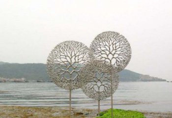 徐州 迷人的不锈钢蒲公英雕塑