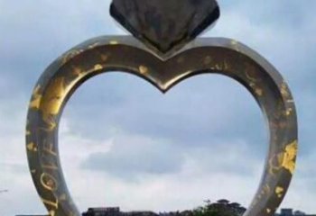 徐州不锈钢大型钻石戒指景观雕塑