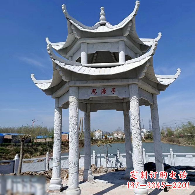 徐州公园大理石凉亭