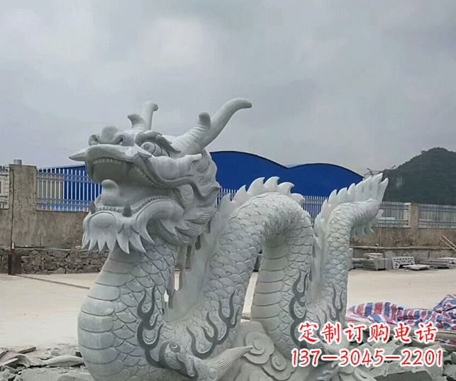 徐州大理石生肖龙景观石雕