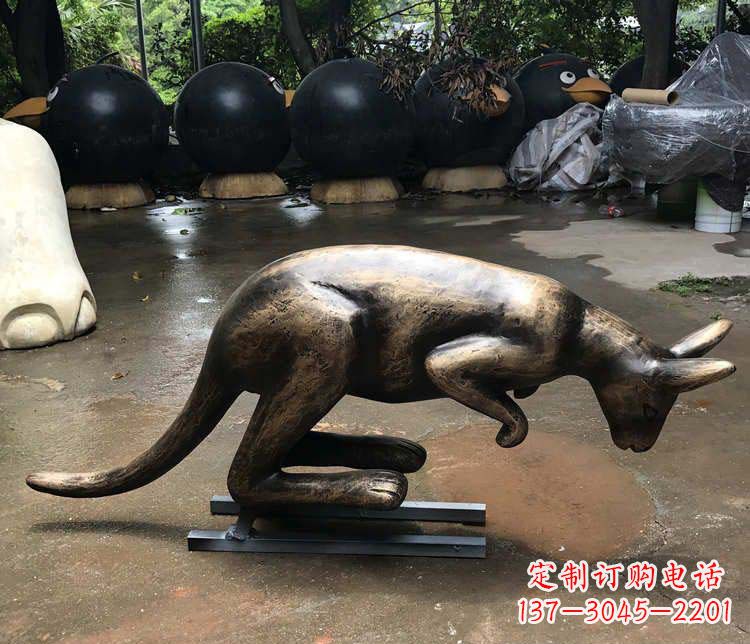 徐州中领雕塑袋鼠铜雕