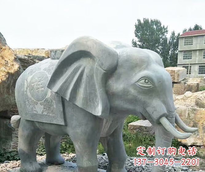 徐州公园动物仿古大象石雕