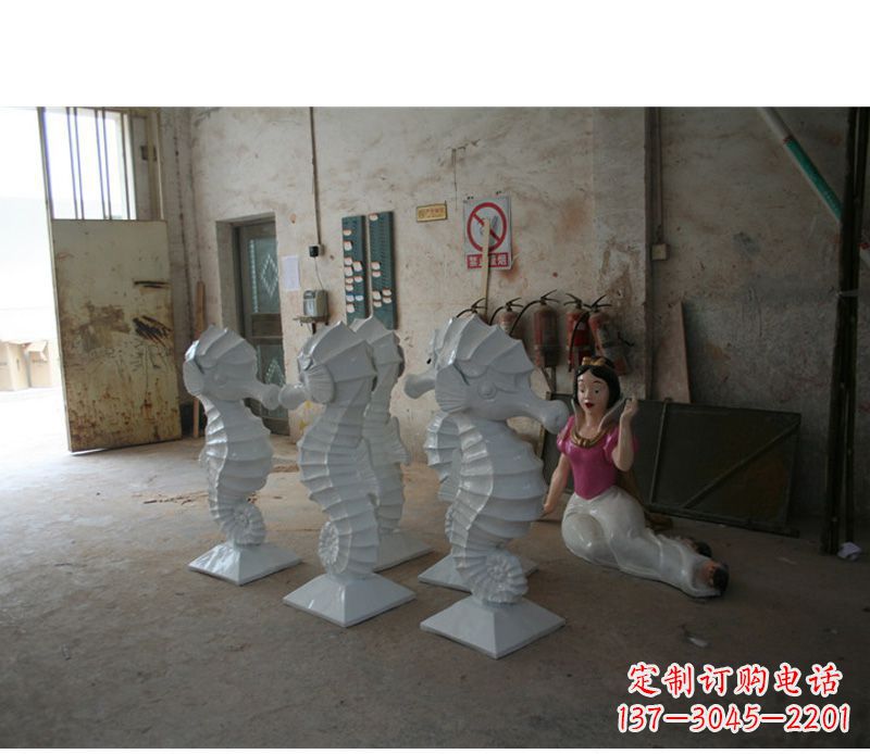 徐州精美海马石动物雕塑