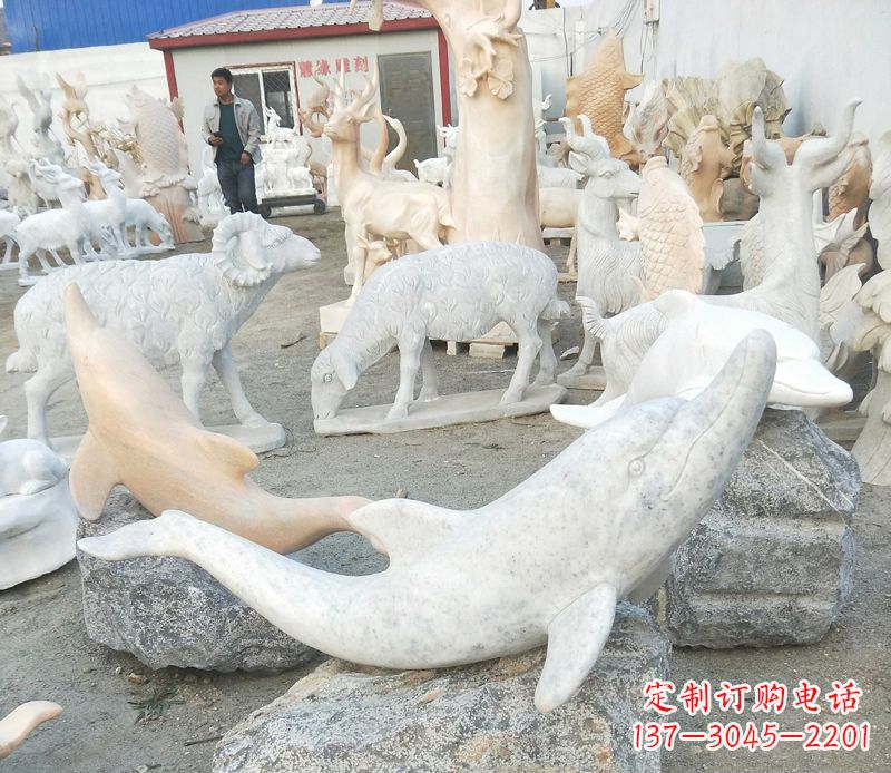 徐州精美海豚雕塑,添点视觉亮点