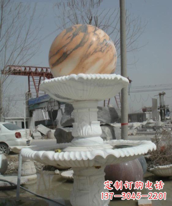 徐州公园风水球石雕