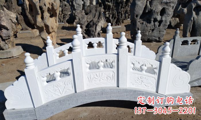 徐州手工雕刻的汉白玉拱桥雕塑