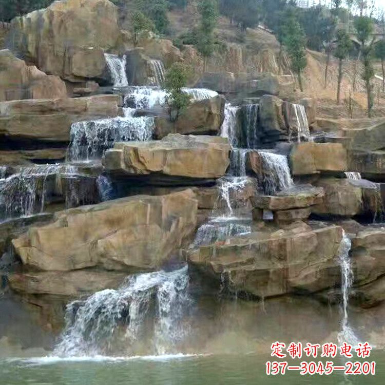 徐州公园假山流水景观