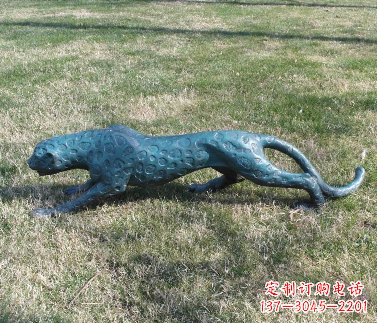 徐州优质铜质金钱豹雕塑