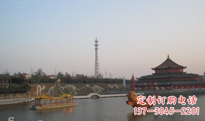 徐州公园金鱼动物铜雕