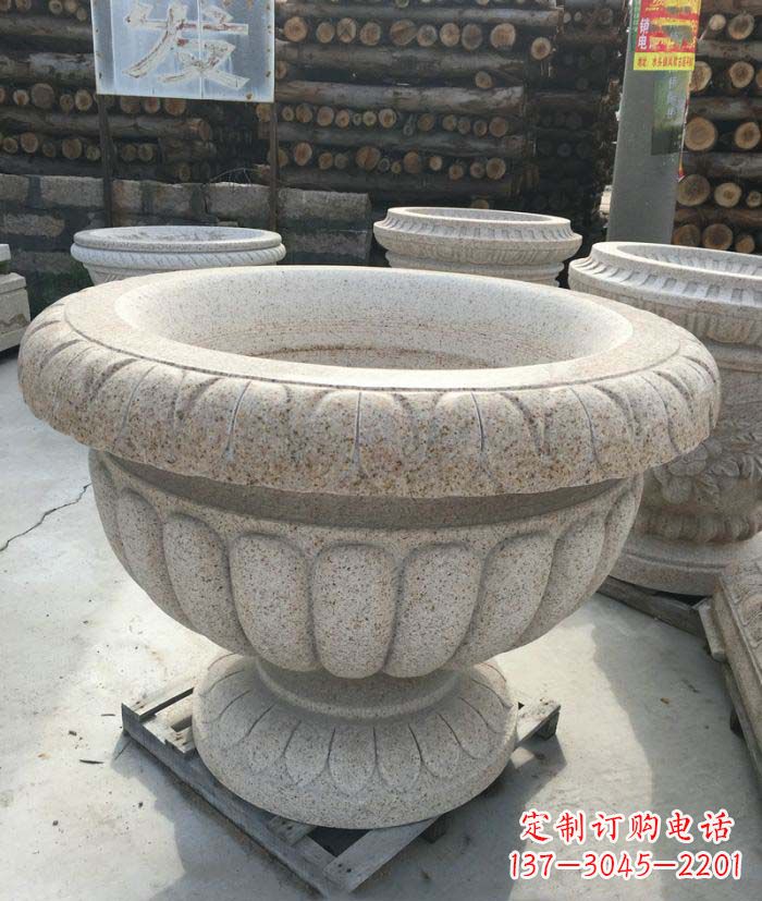 徐州高质量大理石花盆石雕