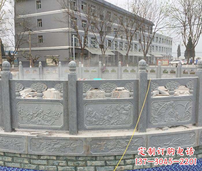 徐州公园景观大理石栏板雕塑
