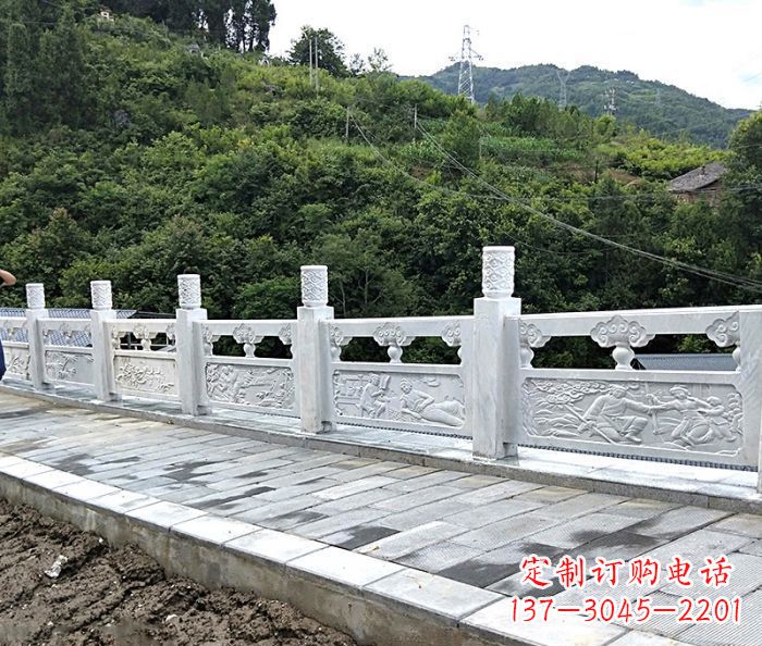 徐州专为公园景观定制的大理石栏板石雕
